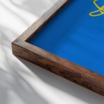 howdy cowgirl 0008 3x4 close up dark wood mockup