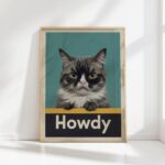 howdy grumpy cat print