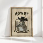 howdy rabbit western print