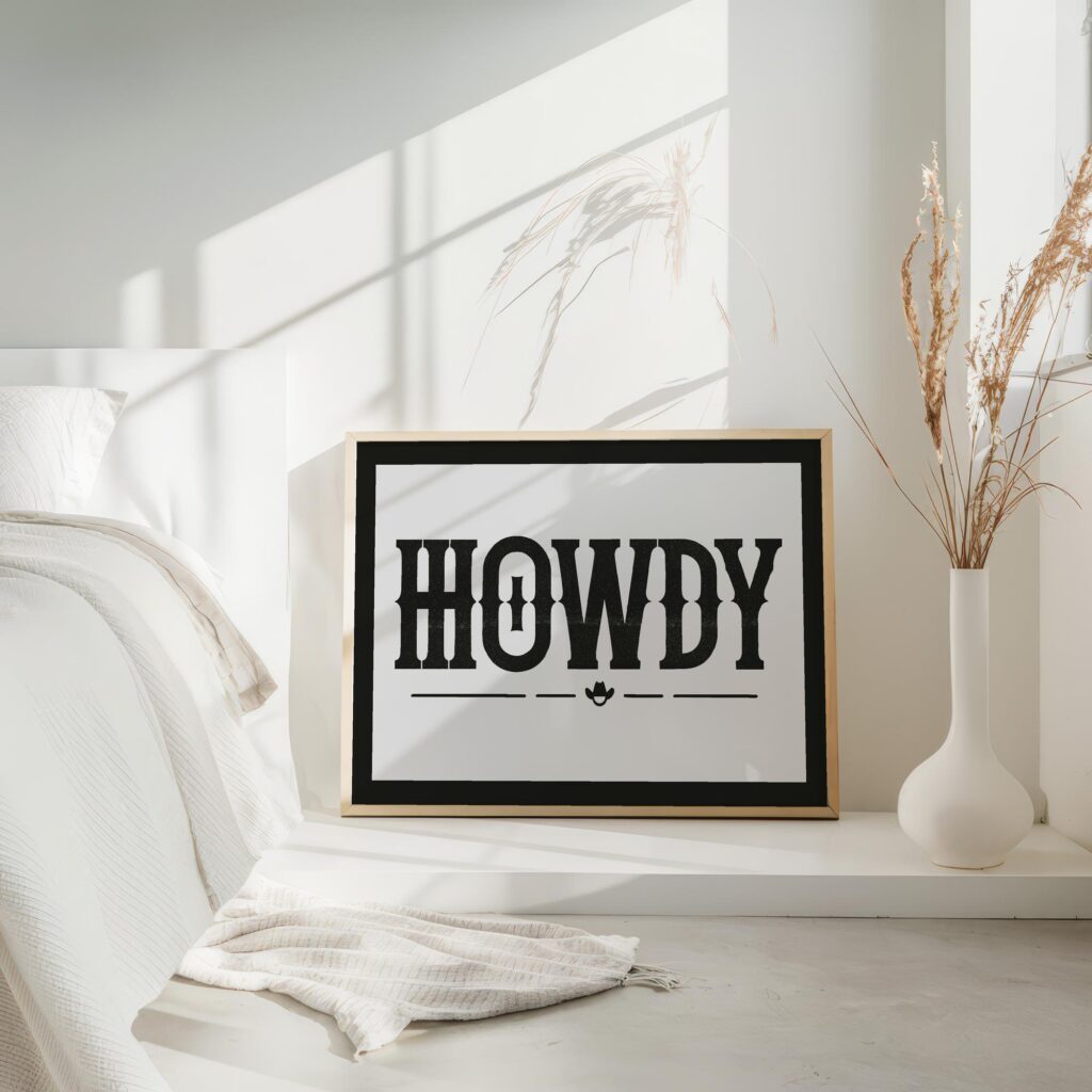 howdy typo2 3x4 4 mockup