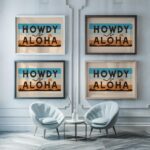 howdyaloha16 3x4 framed posters mockup