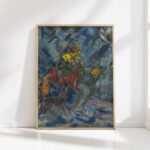 hunter in a blue forest 1940 arnold peter weisz kubincan high quality print