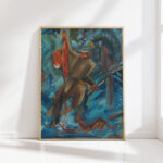 hunter with a fox in his hand 1940 arnold peter weisz kubincan high quality print