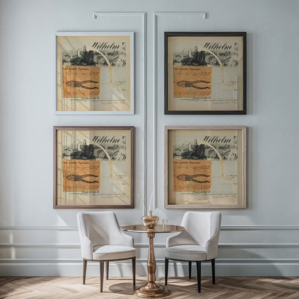 i 29 Wilhelm Haspe 1926 Kurt Schwitters framed posters mockup