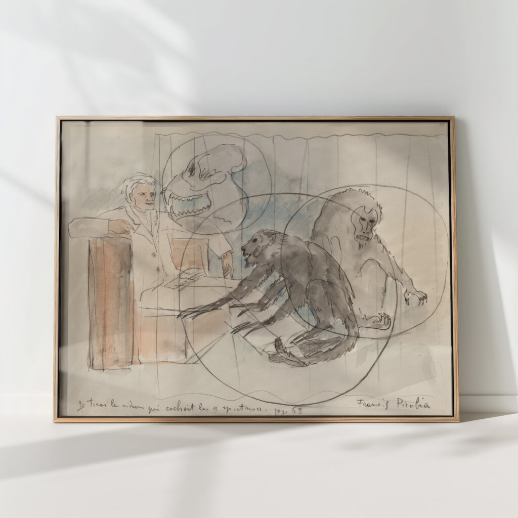 i pulled the curtain that hid the specters 1931 francis picabia high quality print