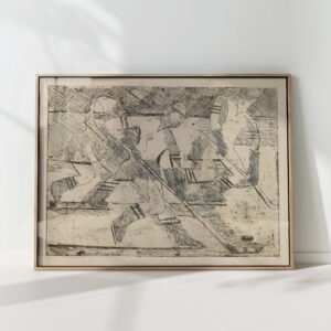 ice hockey players 1935 ernst ludwig kirchner high quality print
