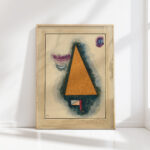 iconic geometric watercolor by wassily kandinsky vintage abstract art collectible 1930 high quality print