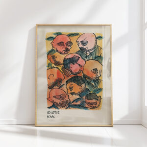 idiocy around 1922 karl wiener high quality print