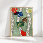 illustration of japanese motifs watanabe seitei high quality print