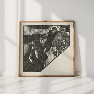 illustration of the carrying of the cross with nuns for a poem in the collection sagesse by paul verlaine 1895 08 maurice denis high quality print