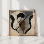 impression of a violinist portrait of suwa nejiko 1947 onchi koshiro high quality print