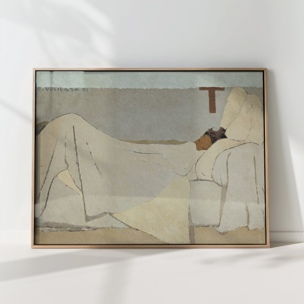 in bed 1891 edouard vuillard high quality print