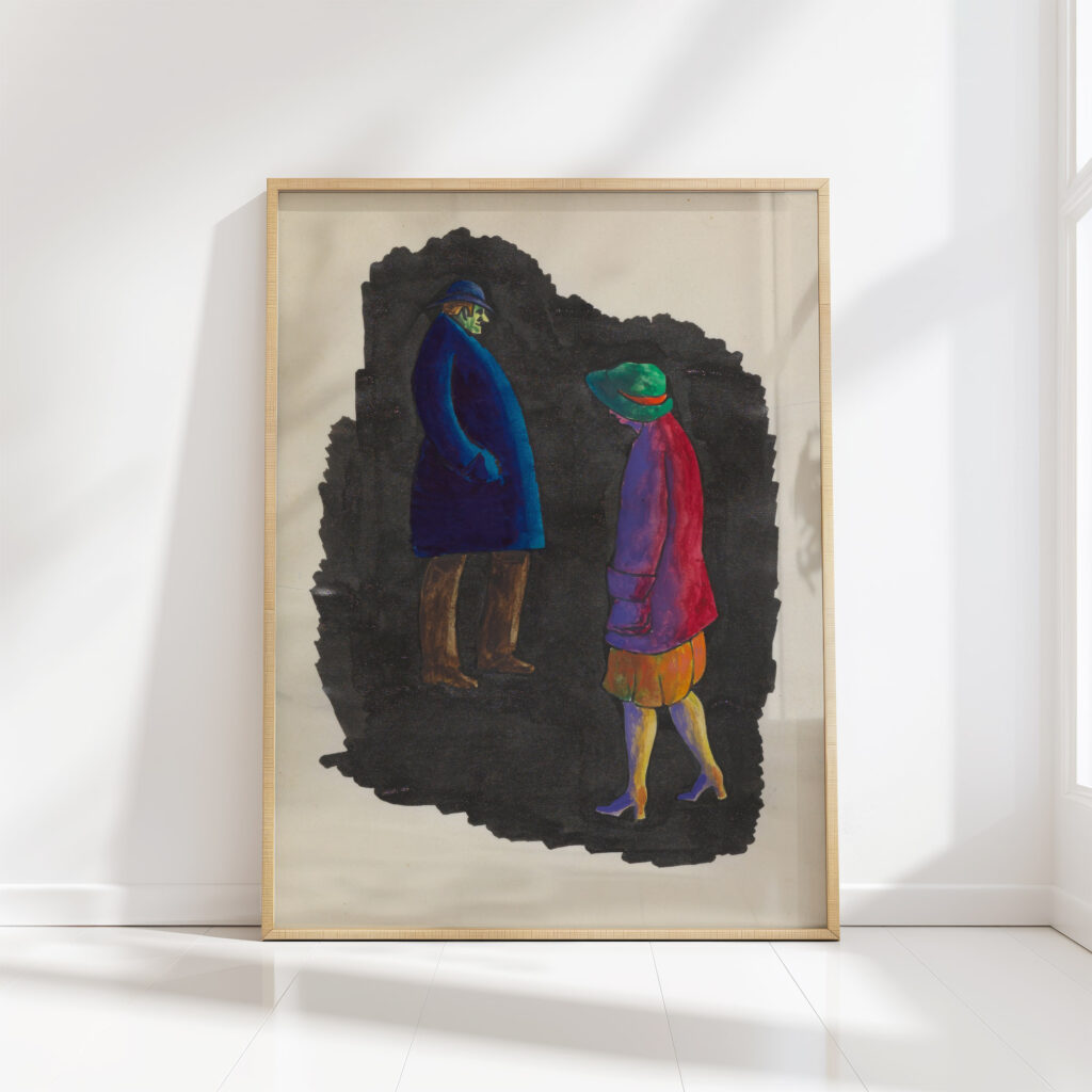 in the night graz 1924 karl wiener high quality print