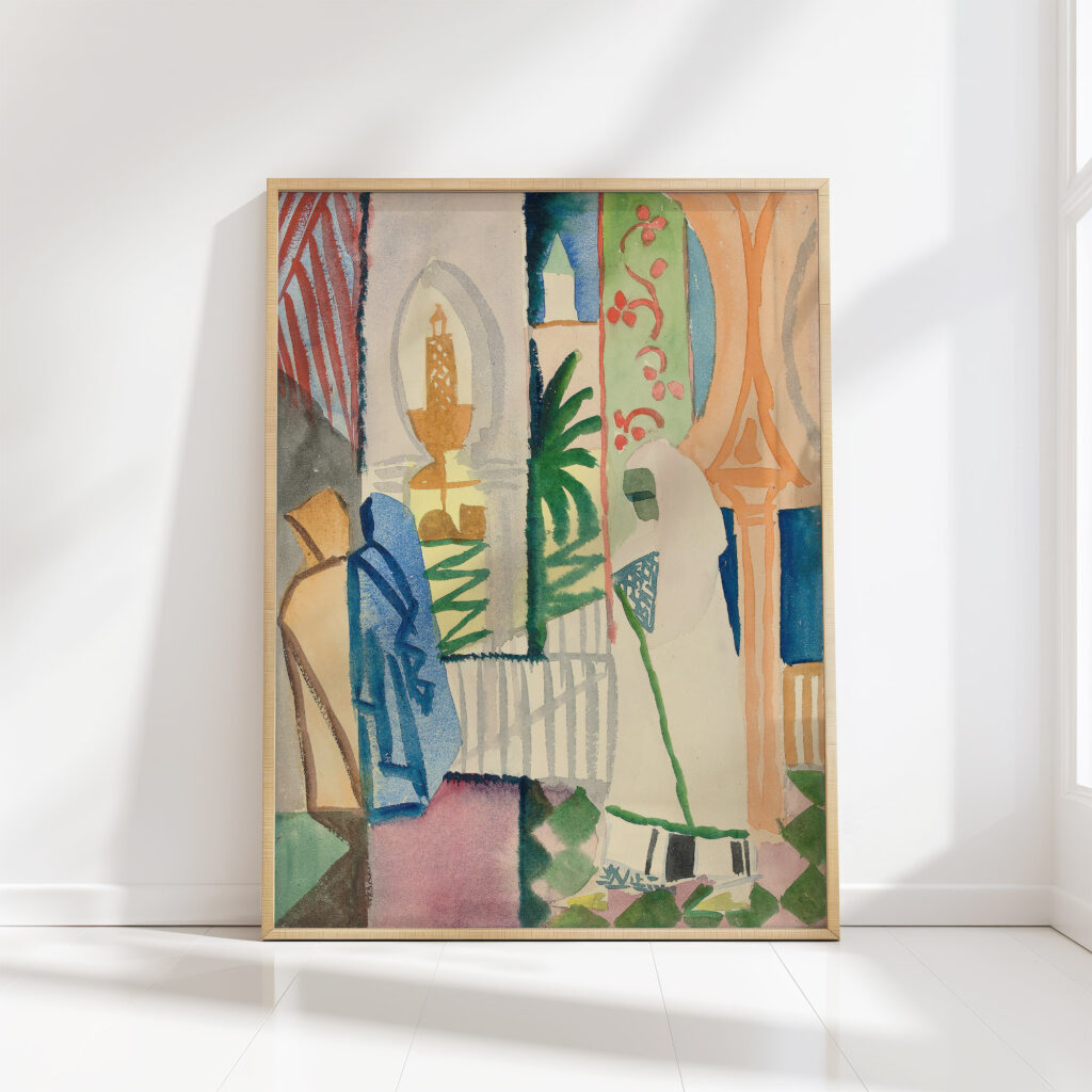 in the temple hall 1914 august macke high quality print