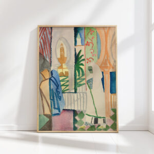 in the temple hall 1914 august macke high quality print