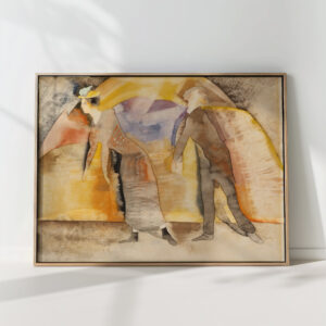 in vaudeville woman and man on stage 1917 charles demuth high quality print