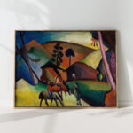 indians on horses 1911 august macke high quality print