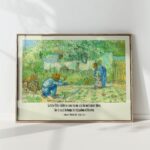 inspirational garden scene with figures art print