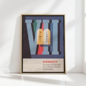 inspirational honesty quote christian print joseph binder 1962