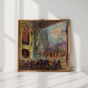 interior view of the finnish opera 1919 magnus enckell high quality print