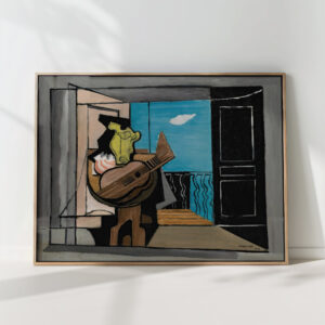 interior with balcony 1928 louis marcoussis high quality print