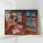 interior with embroiderer 1915 rik wouters high quality print