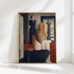 interior with five figures roman 1925 oskar schlemmer high quality print