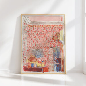 interior with pink drapes i 1898 1899 edouard vuillard high quality print