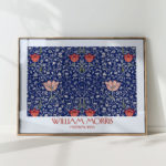 intricate floral art print by william morris