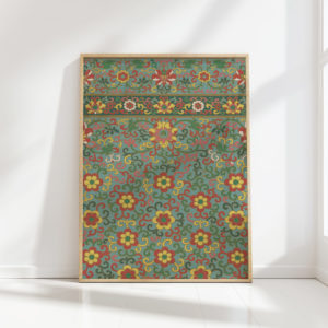 intricate floral vine artwork print for home decor