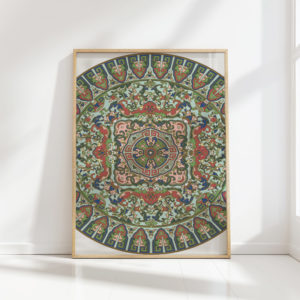 intricate mandala art print for wall decor