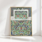 intricate traditional geometric ornamental print