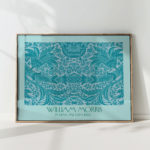 intricate william morris artwork print classic design