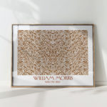 intricate william morris willow art print