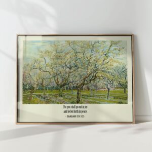isaiah 5512 bible verse christian print