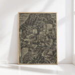 italian mountain village 1924 leo gestel high quality print