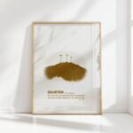 jesus crucifixion salvation minimalist christian print