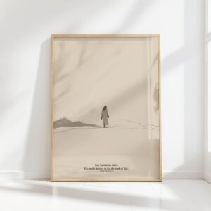 jesus is the narrow path minimalist christian print