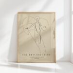 jesus resurrection line art minimalist christian print