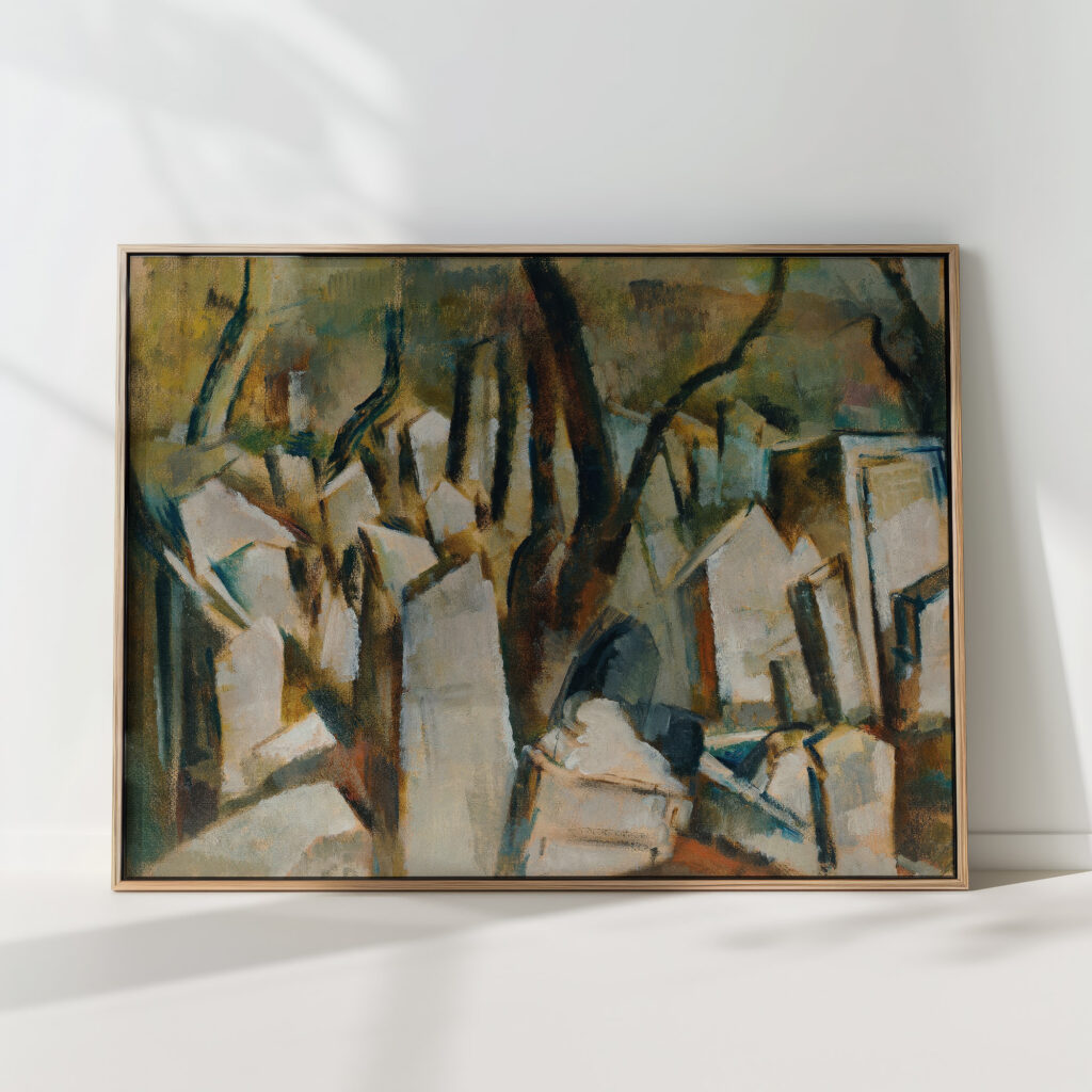 jewish cemetery in prague 1933 fritz schwarz waldegg high quality print