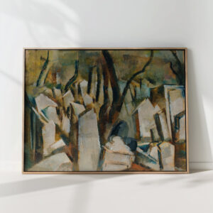 jewish cemetery in prague 1933 fritz schwarz waldegg high quality print