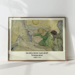 john 1143 bible verse christian print