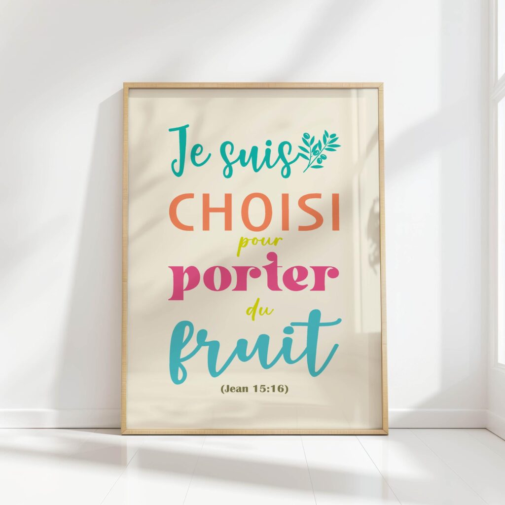 john 1516 french bible christian affirmation print