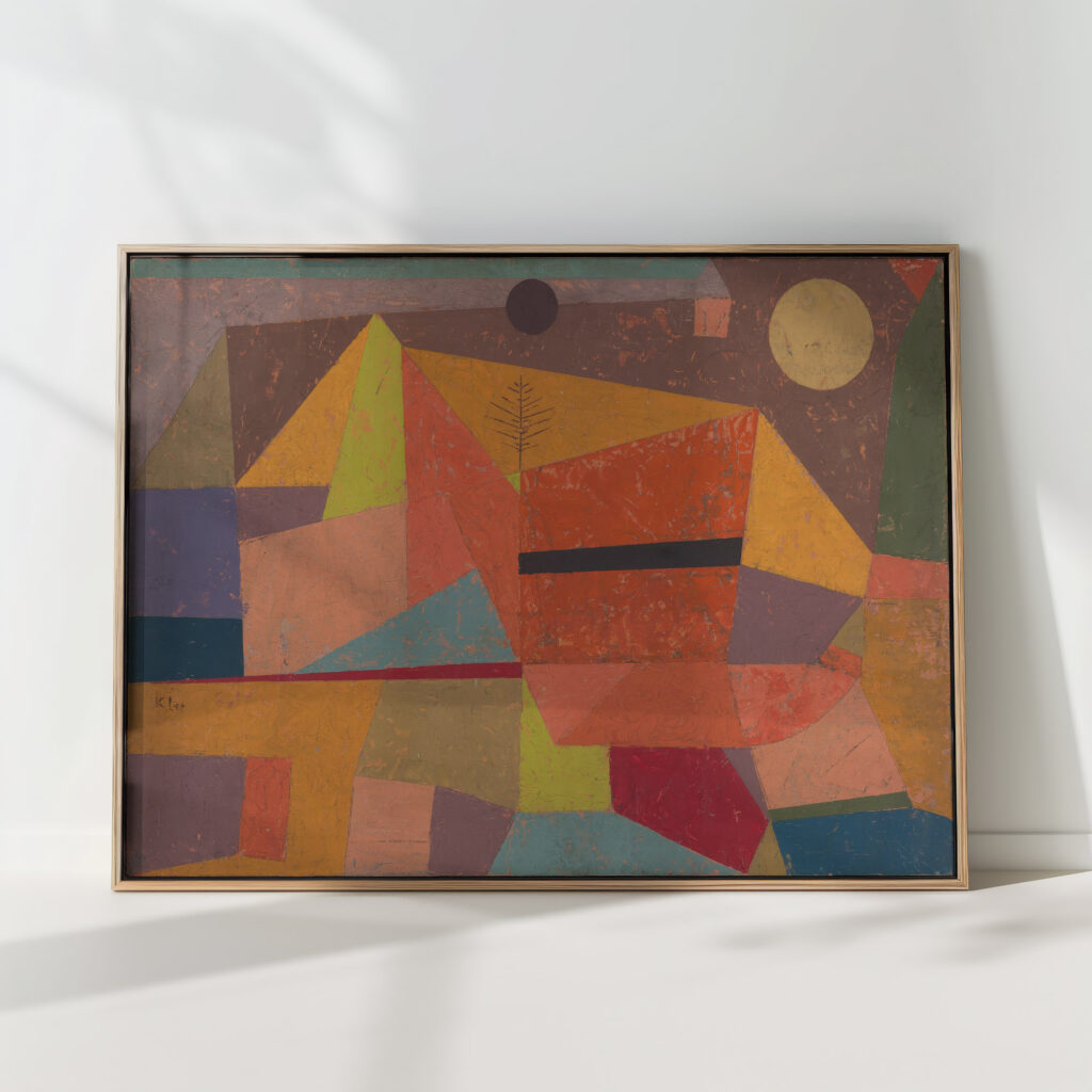 joyful mountain landscape 1929 paul klee high quality print