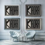kia ora black 3x4 framed posters mockup