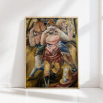 kiss throwing circus dancer 1927 paul kleinschmidt high quality print