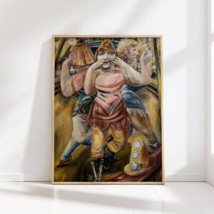 kiss throwing circus dancer 1927 paul kleinschmidt high quality print
