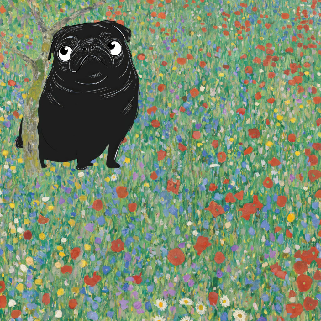 klimt Bluhender Mohn Mohnwiese 1907 3x4 8 mockup