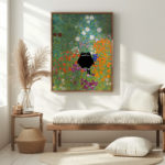 klimt Cottage Garden 1905 1907 frog 3x4 5 mockup