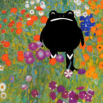 klimt Cottage Garden 1905 1907 frog 3x4 8 mockup